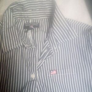 Polo by Ralph Lauren Men's Navy Striped Shirt